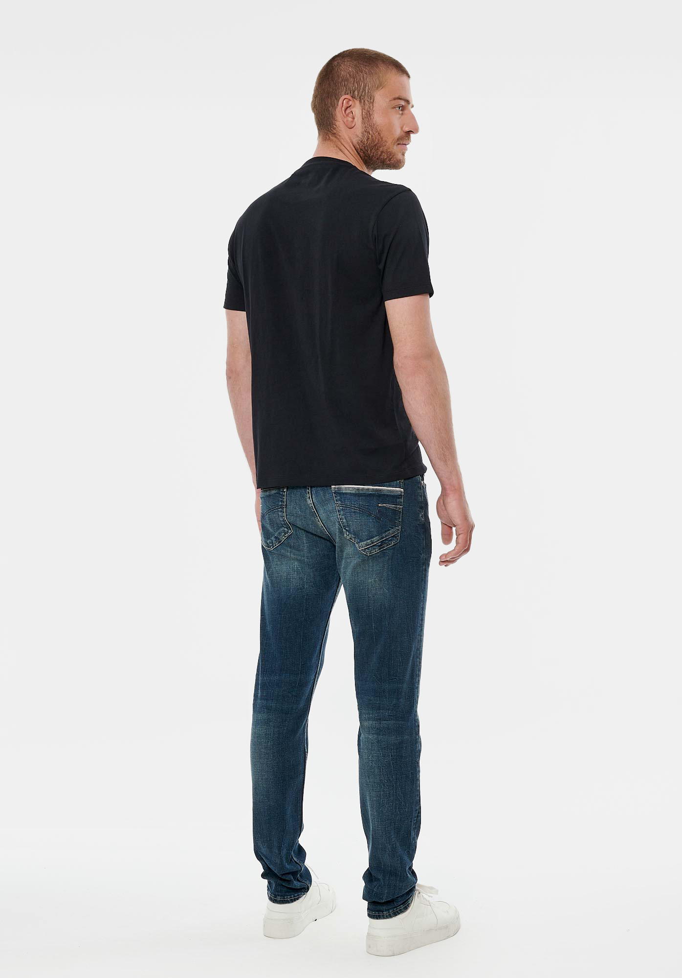 RUMO   T-shirt noir homme 100% coton bio