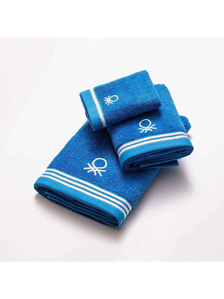 Benetton Gästehandtuch in Blau günstig kaufen