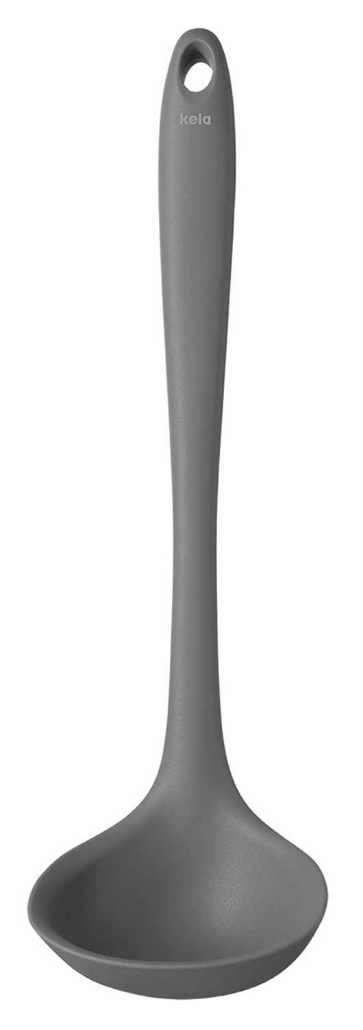 kela Auflaufform Suppenschöpfer TOM, Grau, B 7 cm, L 29 cm, Silikon