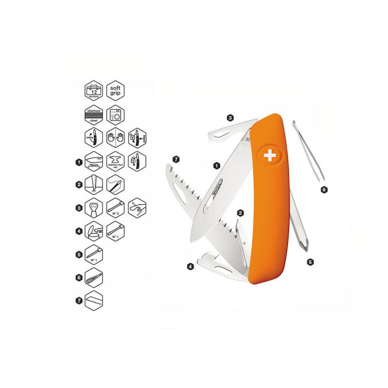 Swiza D06 Orange, Schweizer Taschenmesser made in Swiss