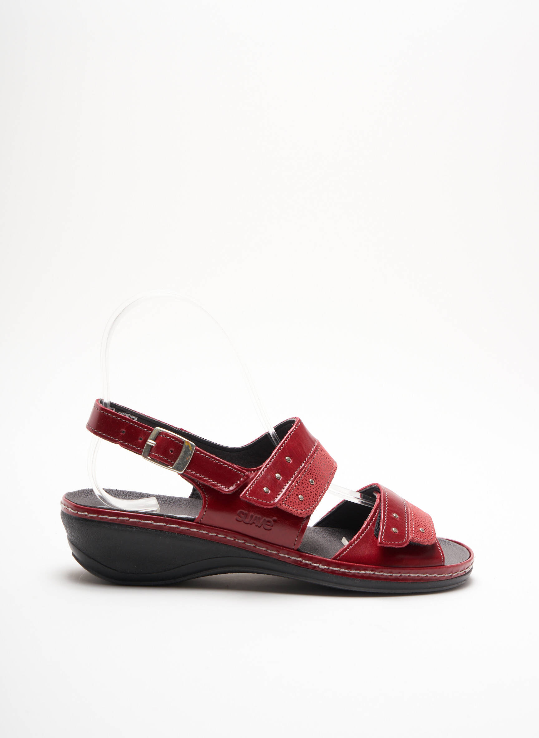 Suave Sandales Nu Pieds Femme couleur rouge