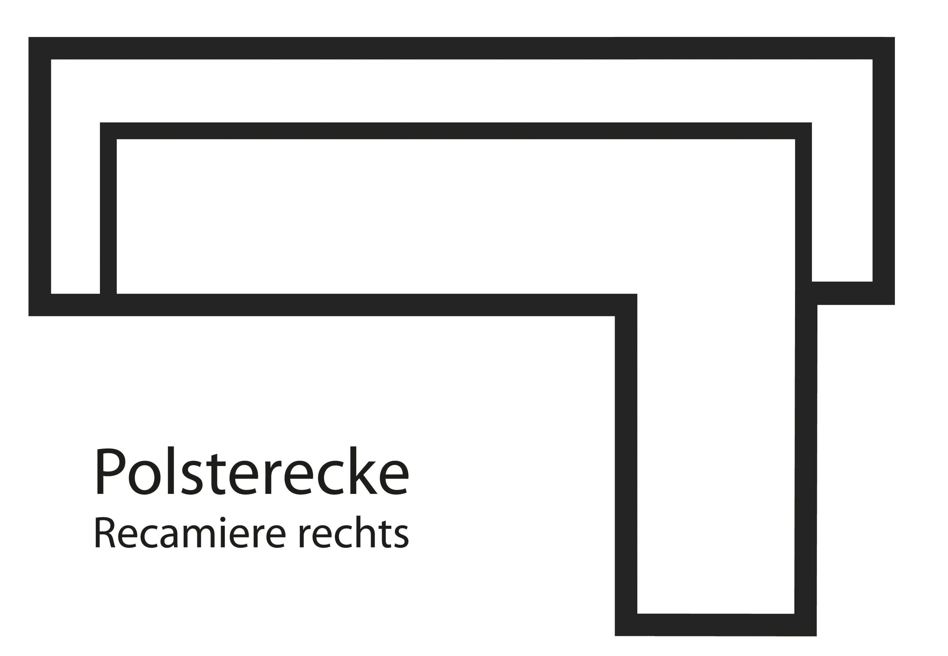 Home affaire Ecksofa Alberto, mit Ottomane, inkl. Kopfteilverstellung, wahlweise mit Bettfunktion