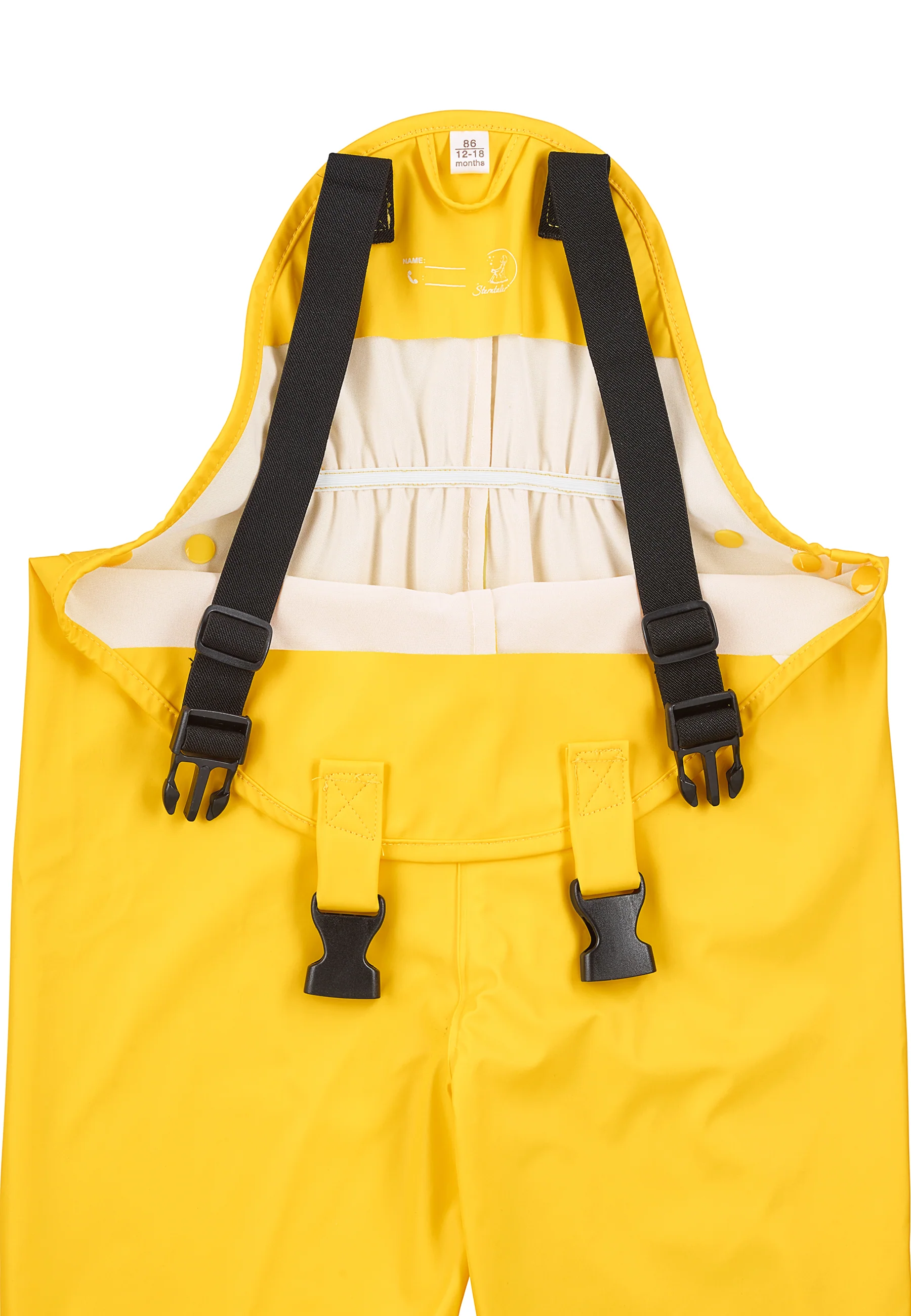 Regenträgerhose ungefüttert mit Reflektoren, uni