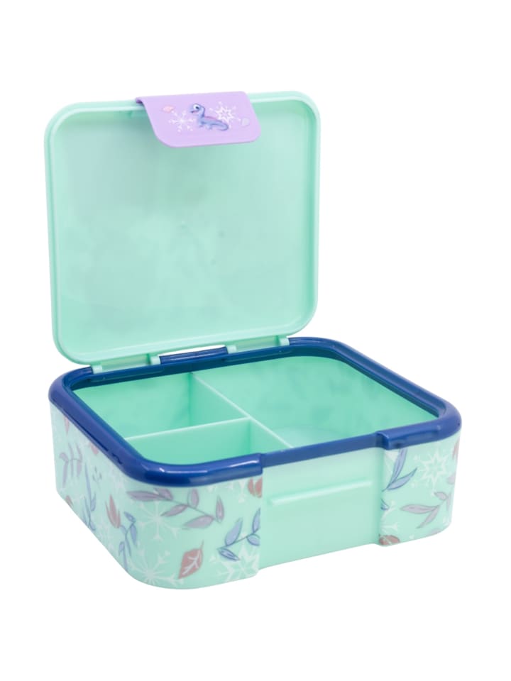 Disney Frozen Kinder Premium Brotdose Lunchbox mit 3 Fächern in Türkis günstig kaufen onesize