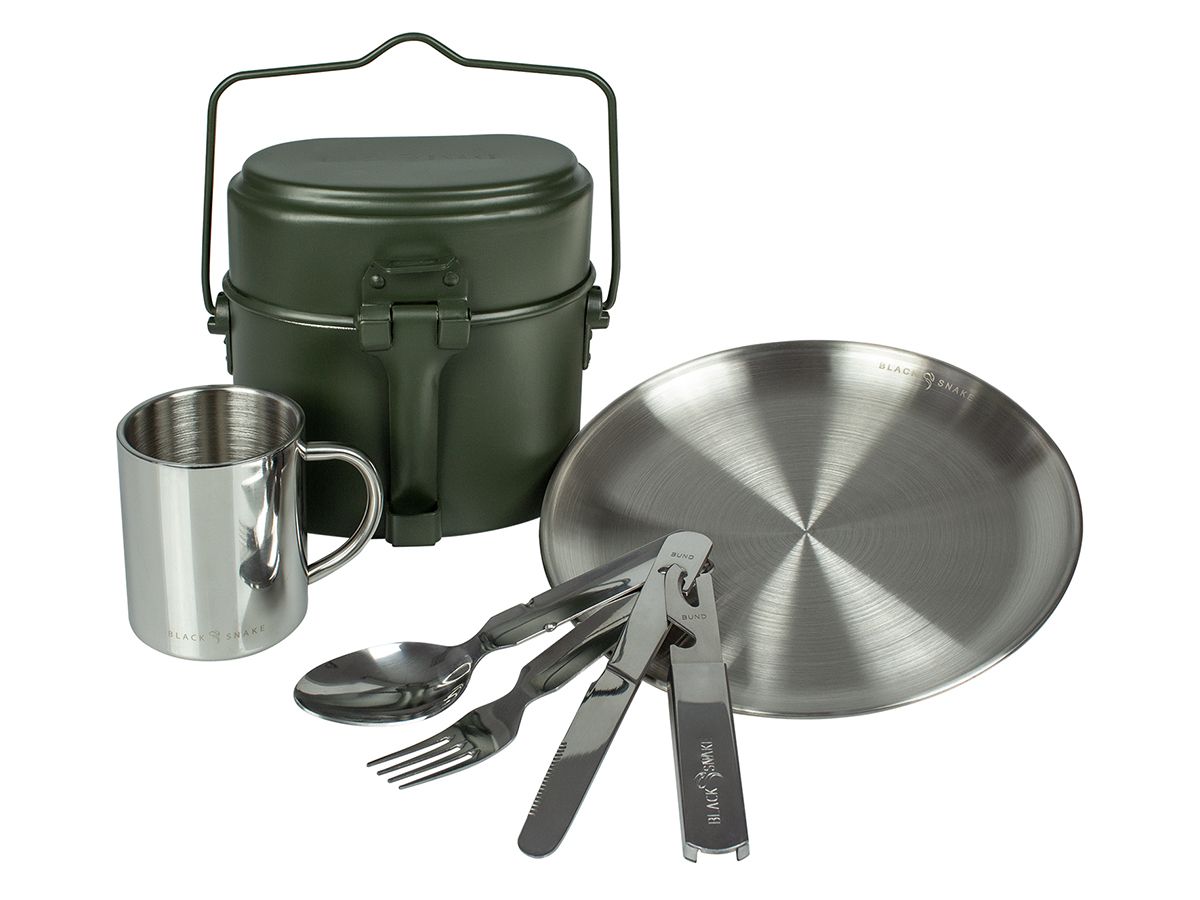 Black Snake 7-teiliges Campingkochgeschirr Set