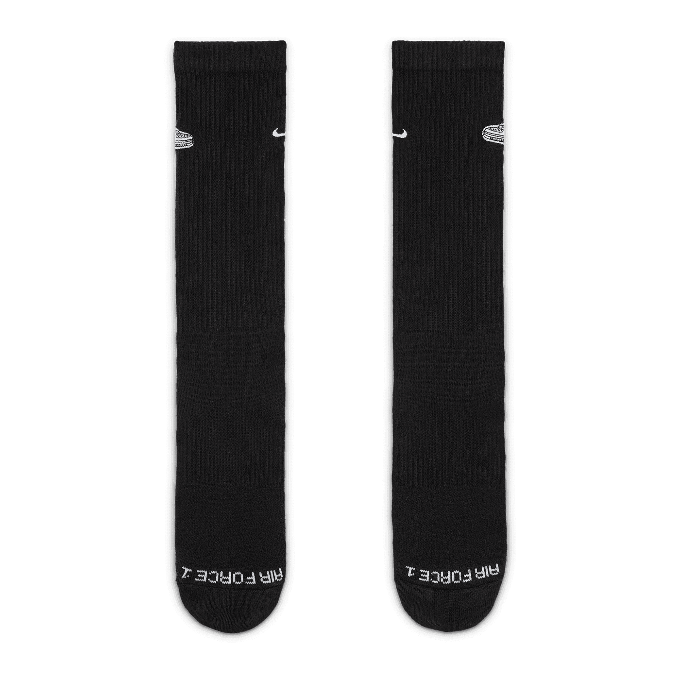 Nike Plus Crew Patch Socken Schwarz F010
