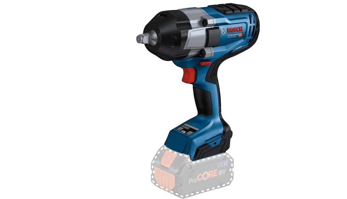 Chave de impacto profissional Bosch Blue 06019J8300 GDS 18V-1000 de 1/2
