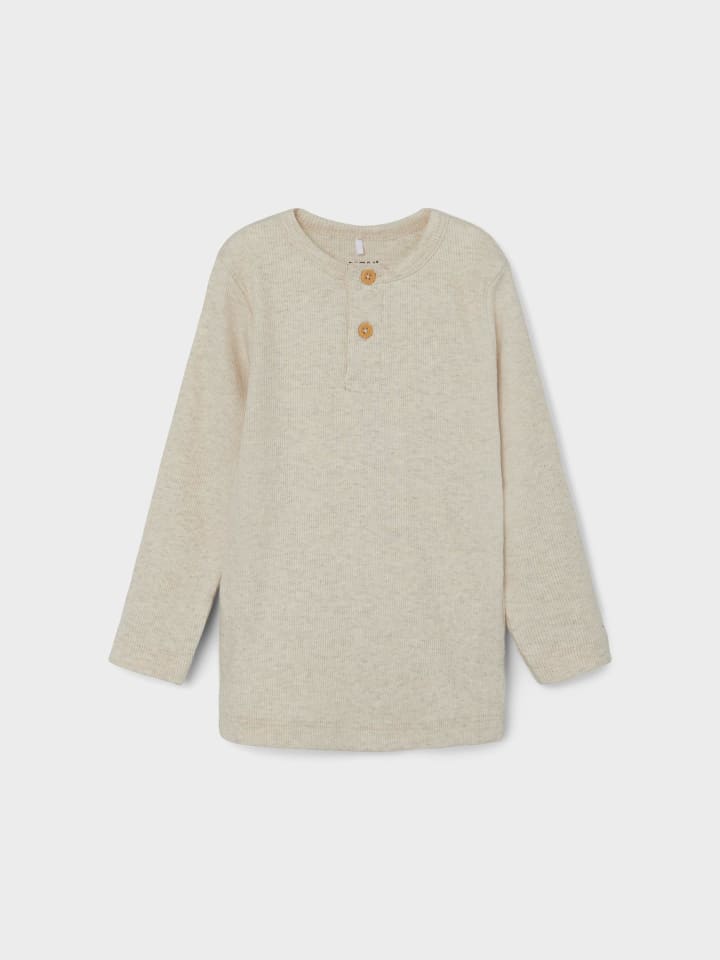 name it Langarmshirt in peyote melange günstig kaufen