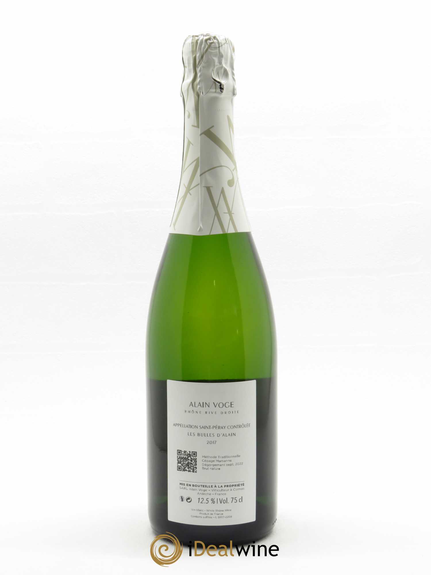 Saint-Péray Les Bulles d'Alain Alain Voge (Domaine)  2017 - Lot de 1 Bouteille