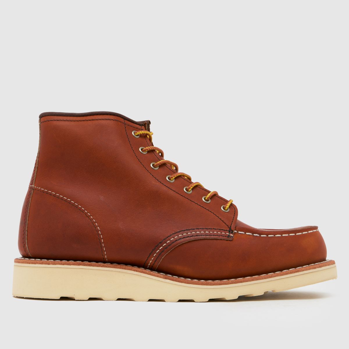 Red Wing 6 hüvelykes, moc toe-val díszített csizma barna színben