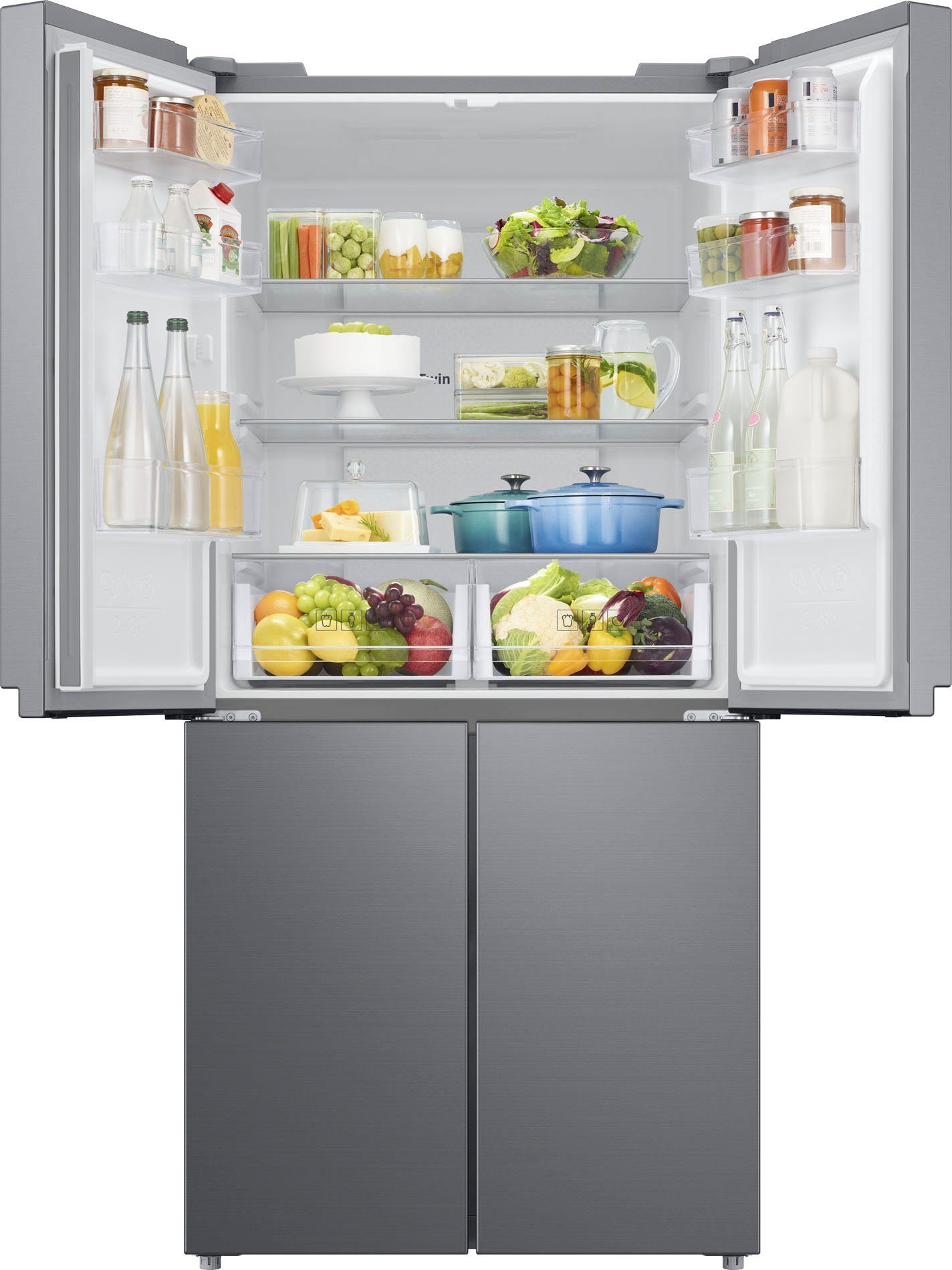 Samsung French Door RF4000 RF48A400EM9, 179,3 cm hoch, 83,3 cm breit