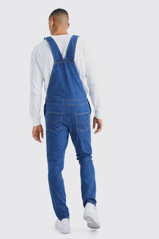 Slim-Fit Latzhose mit Kontrast-Detail