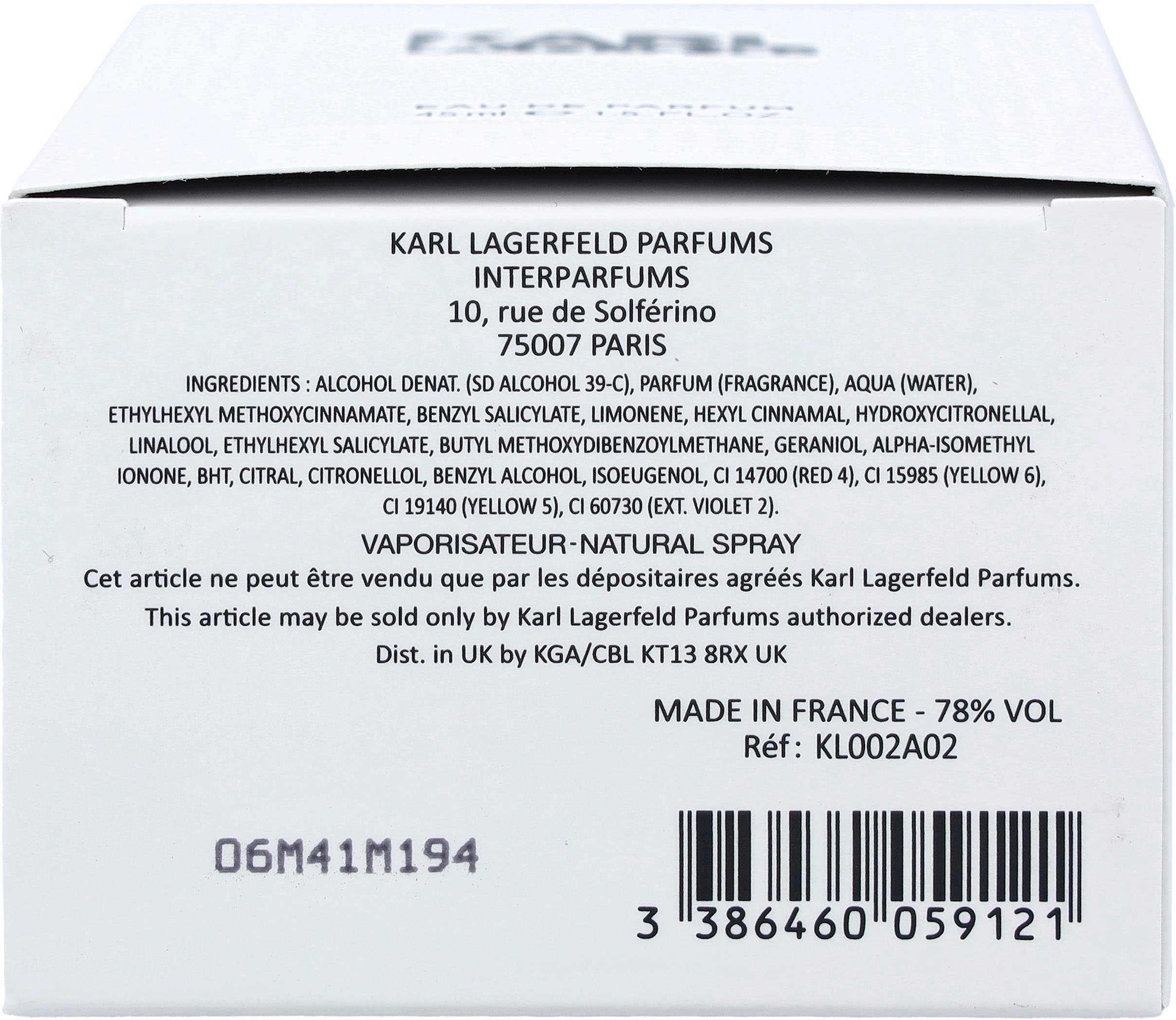 LAGERFELD Eau de Parfum Pour Femme