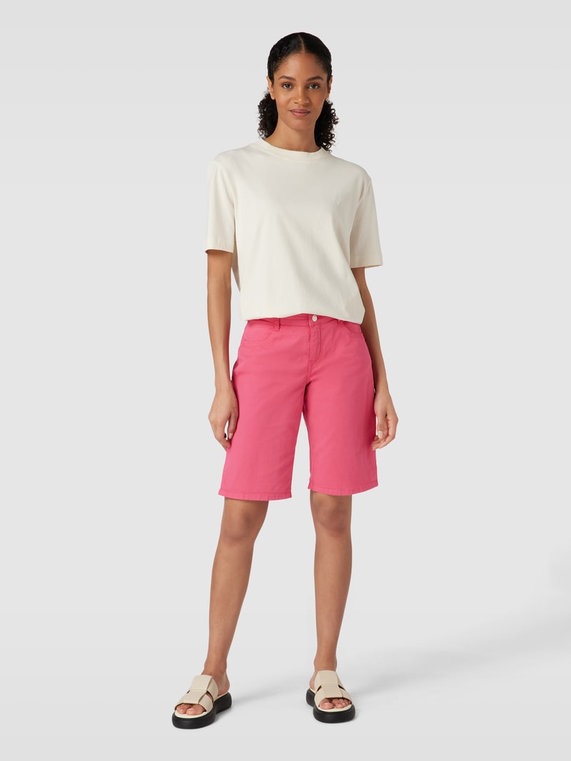 Bermudas mit seitlichen Eingrifftaschen in pink