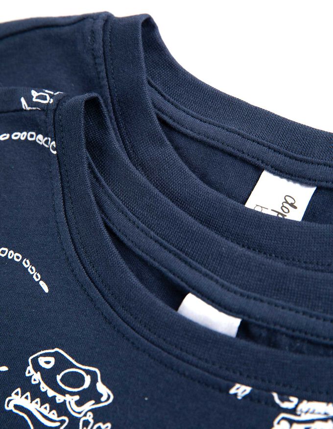 Pyjama Set aus Langarmshirt und Hose- 2er-Pack