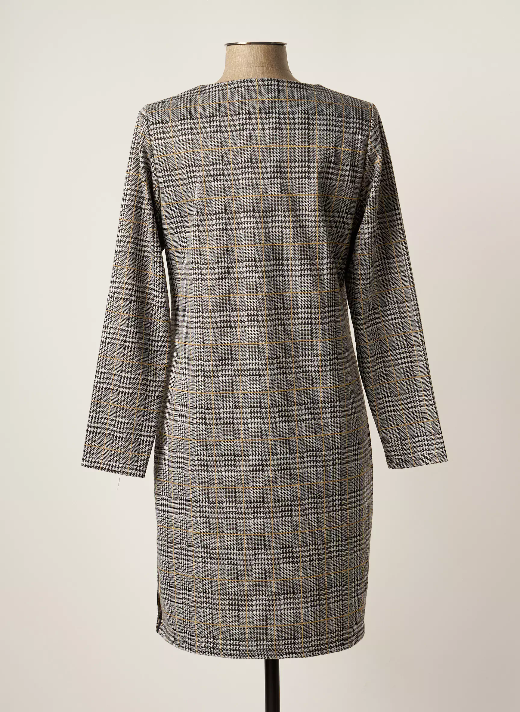 Meri Esca Robes Mi Longues Femme couleur gris