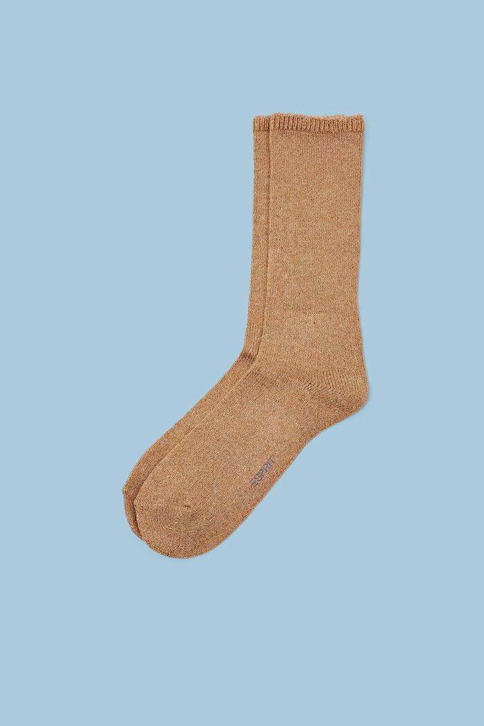 Glitzernde Stiefelsocken aus Wollmix