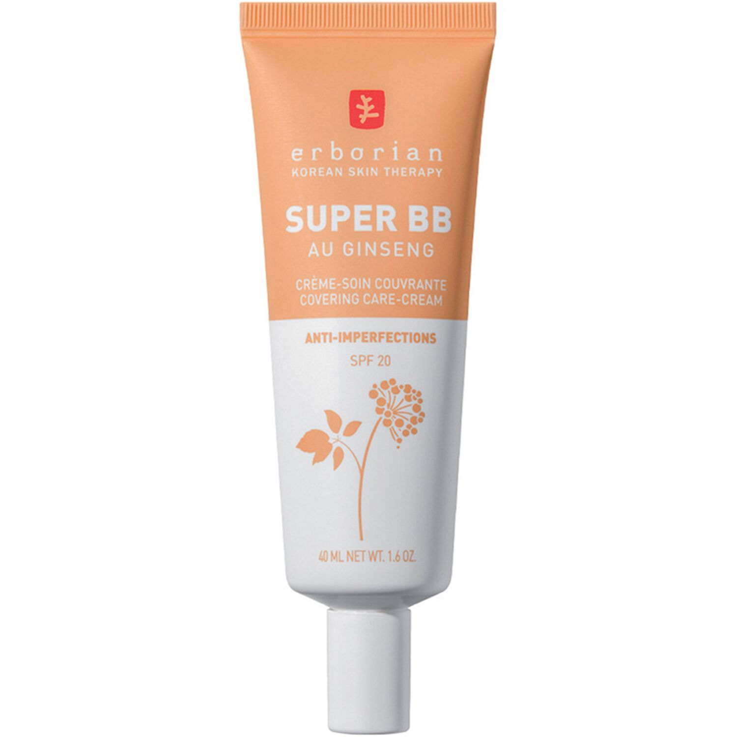 Erborian Super BB au Ginseng SPF20 BB crème couvrante anti-imperfections 40 ml