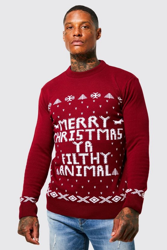 Merry Christmas Ya Filthy Animal Pullover