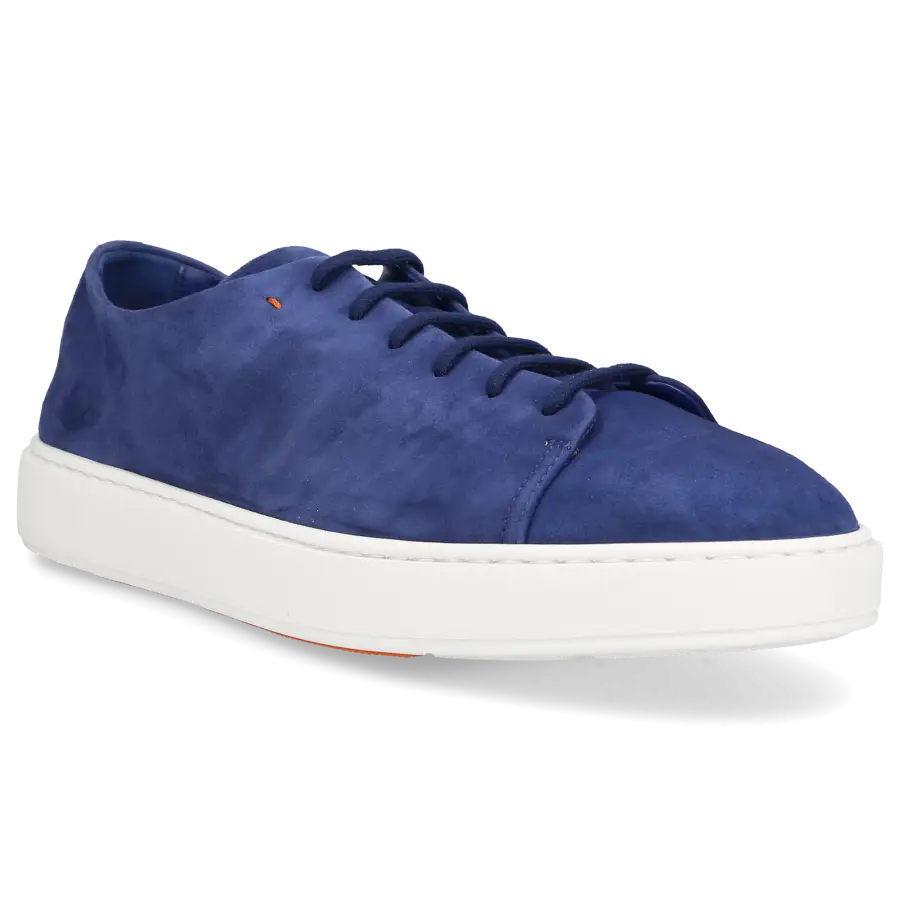 Santoni - Sneaker low MBCD21 Veloursleder - blau