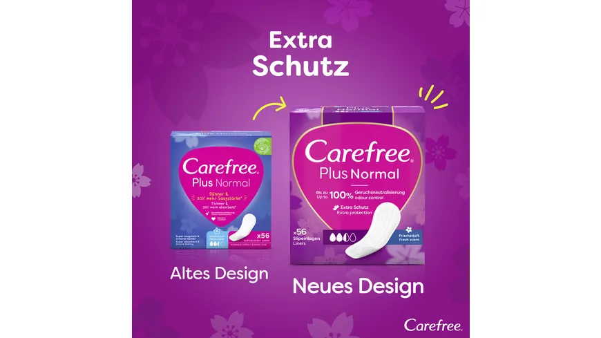 Carefree Plus Normal Slipeinlagen Frischeduft