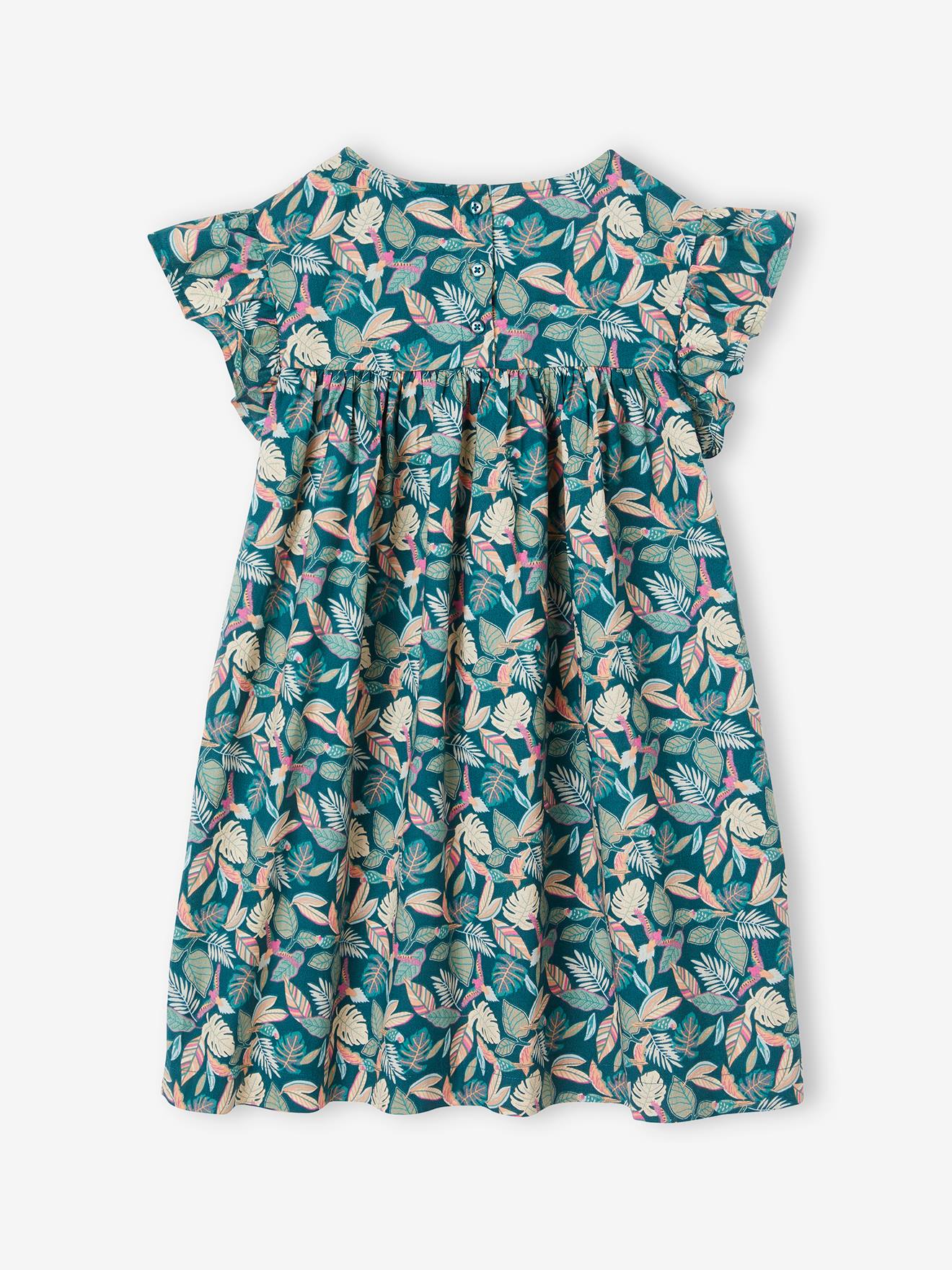 Vertbaudet Kurzärmeliges Mädchen Sommerkleid - hellrosa
