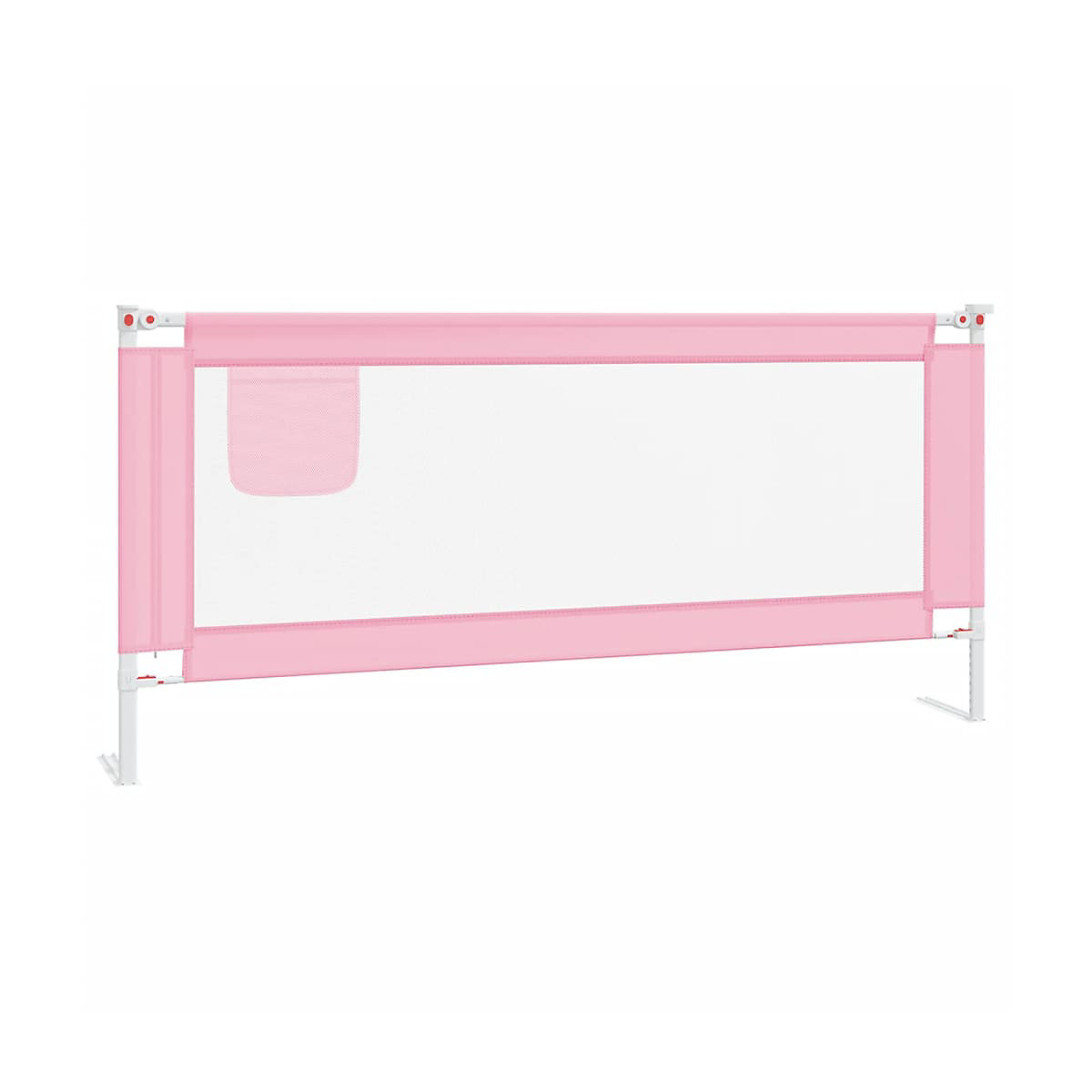 Kleinkind-Bettschutzgitter Rosa 200x25 cm Stoff