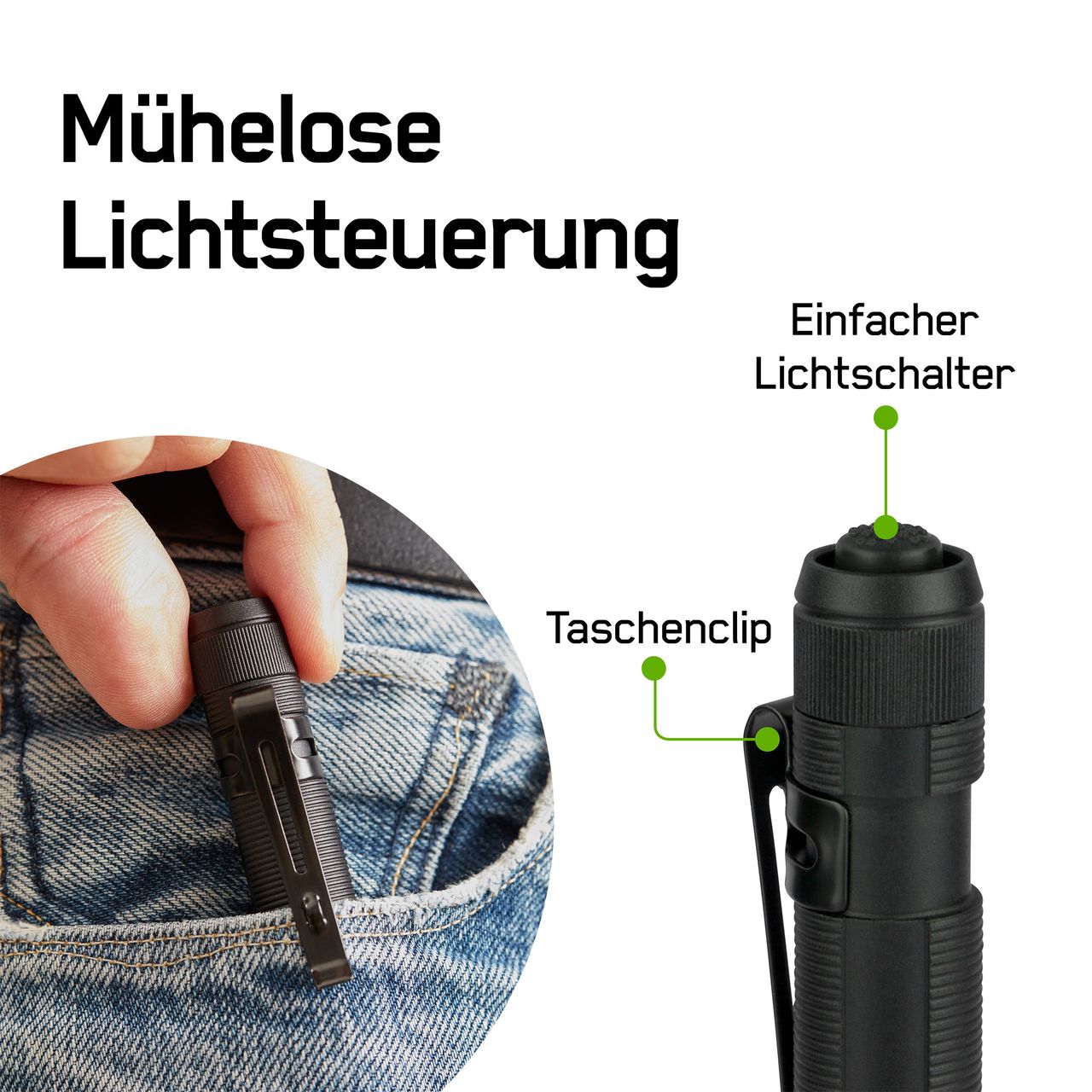 GP Battery Stiftleuchte / Cliptaschenlampe CP21