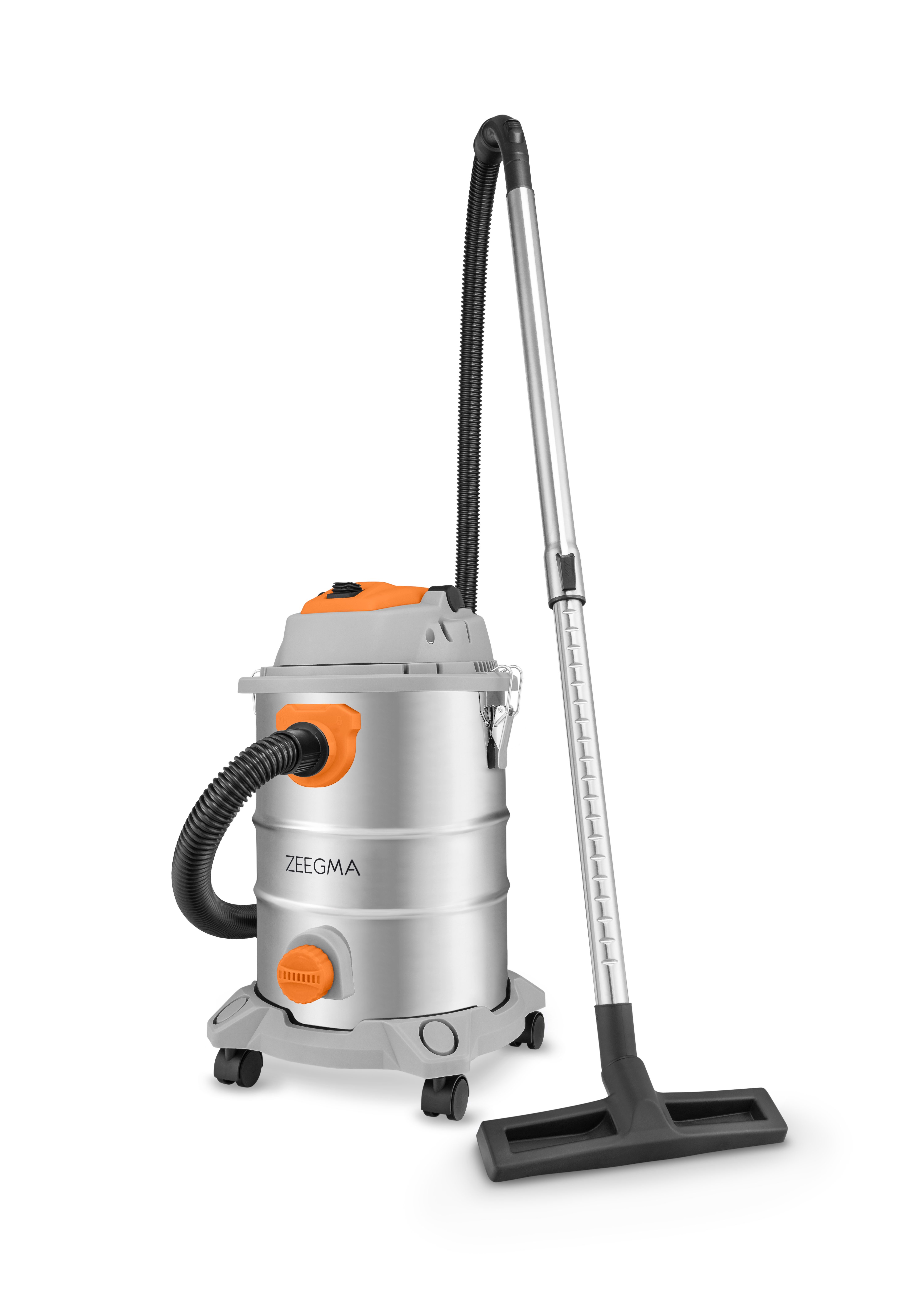 Zeegma Industriesauger Zonder Pro Multi, 1600,00 W, mit Beutel für trockenes Saugen, ohne Beutel für Saugen mit Wasser, Nass- und Trockensauger mit viel Zubehör