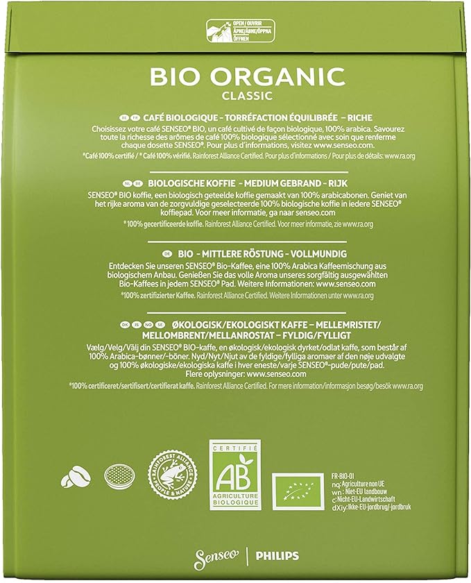 Senseo Café 320 Dosettes Bio Classique (lot de 10 x 32)