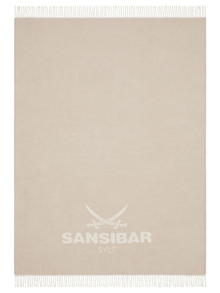 Sansibar Wohndecke Jacquard Scotch in Taupe günstig kaufen 150x200 cm