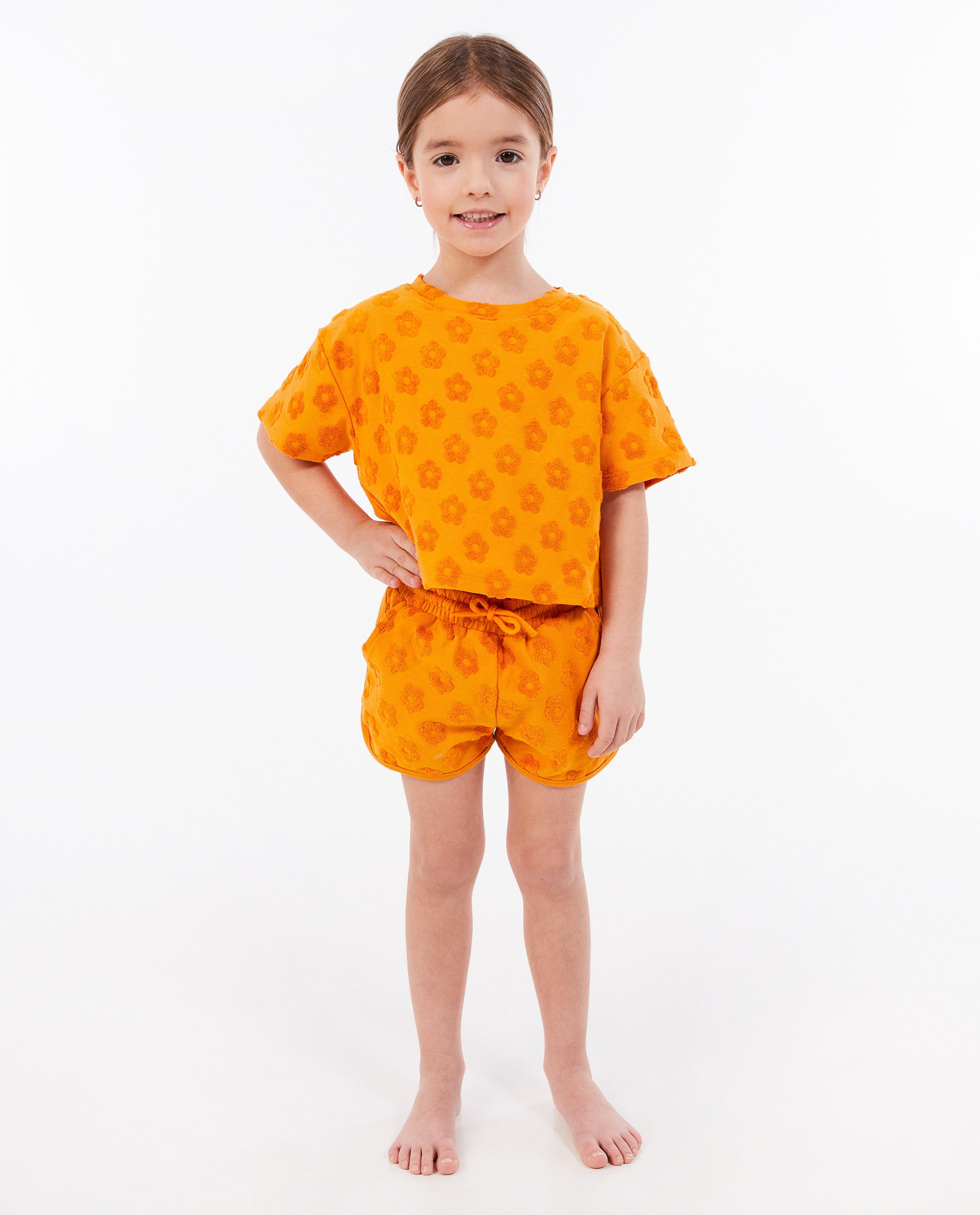 Tricou Milla Star cu imprimeu floral portocaliu deschis
