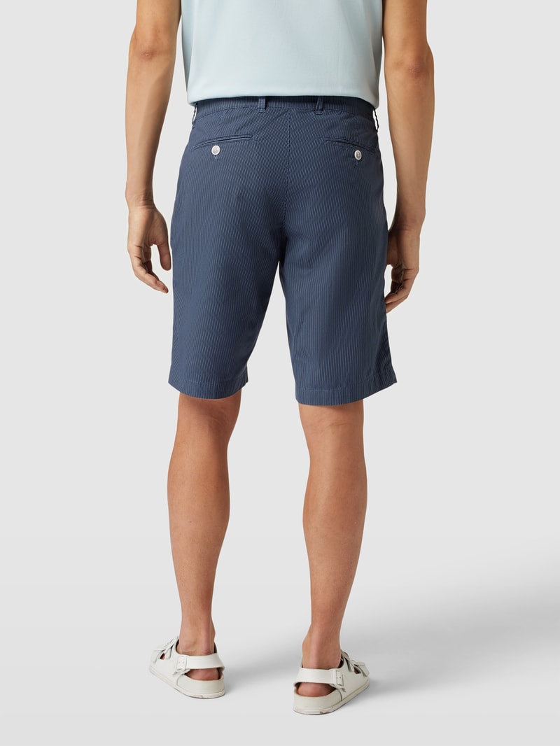 Bermudas mit französischen Eingrifftaschen Modell 'BOZEN' in dunkelblau