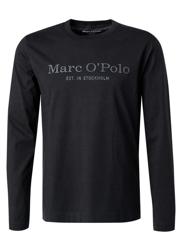 Marc O'Polo, Longsleeve, Regular Fit, Bio Baumwolle, schwarz
