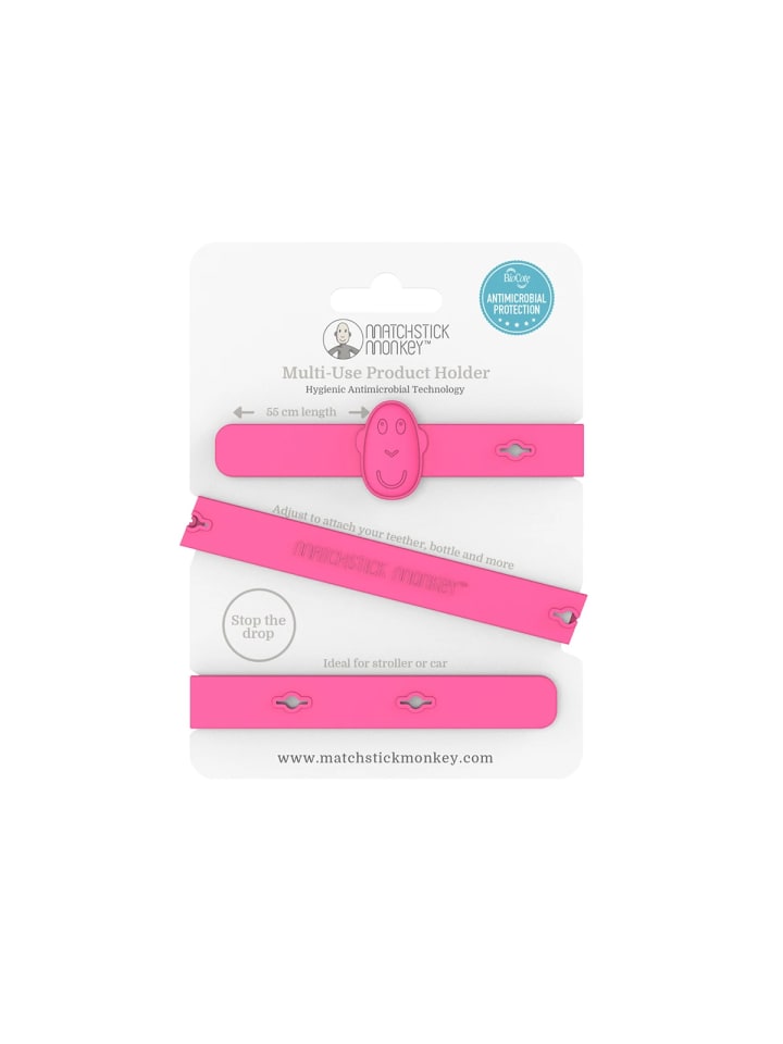 MATCHSTICK MONKEY Matchstick Monkey Halteband zur Befestigung an Kinderwagen, Autositz, Stuhl rosa günstig kaufen onesize