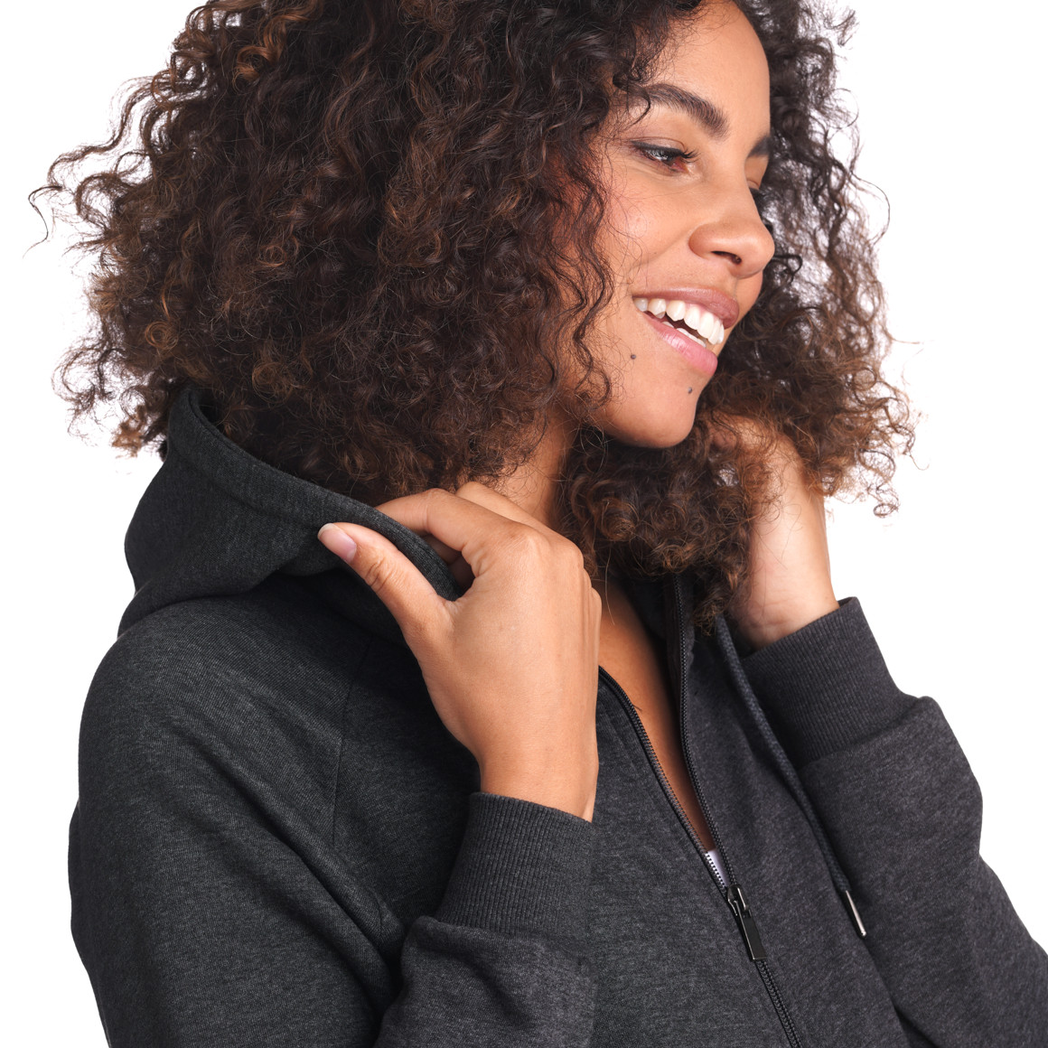 Damen Umstands-Sweatjacke mit Kapuze