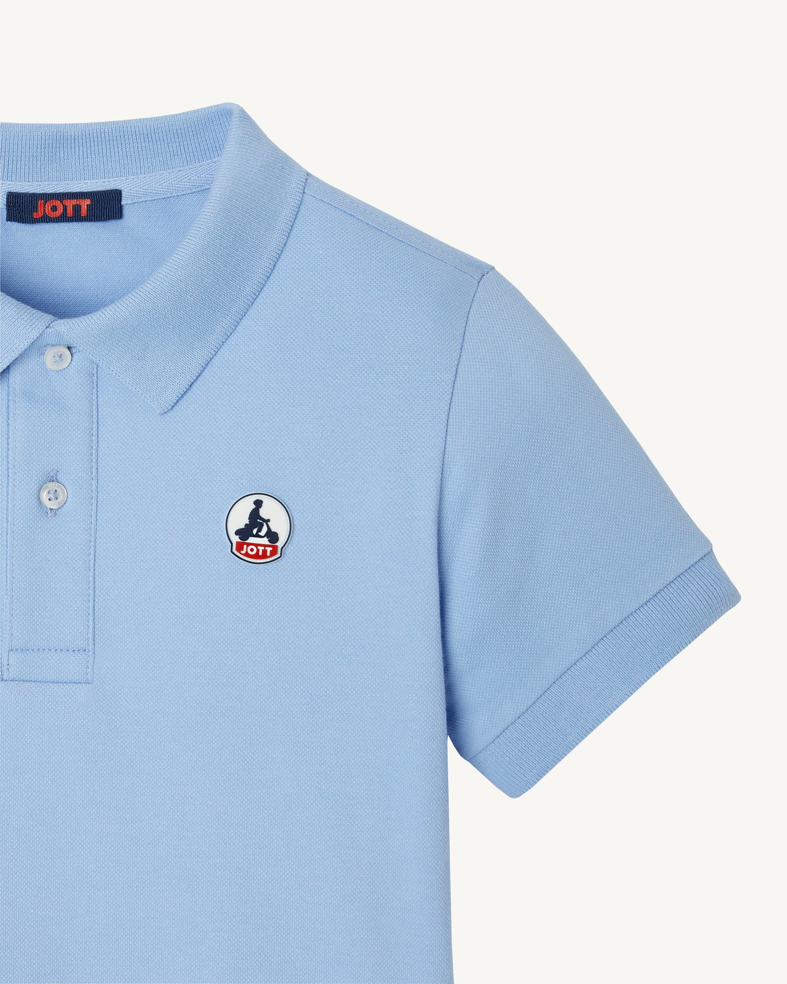 Polo enfant en coton biologique Bleu clair Salvador