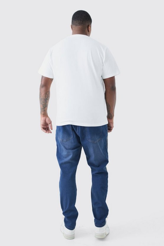 Plus Stretch Skinny Bikerjeans