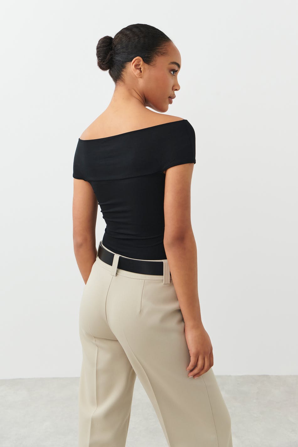 Soft touch wrap top