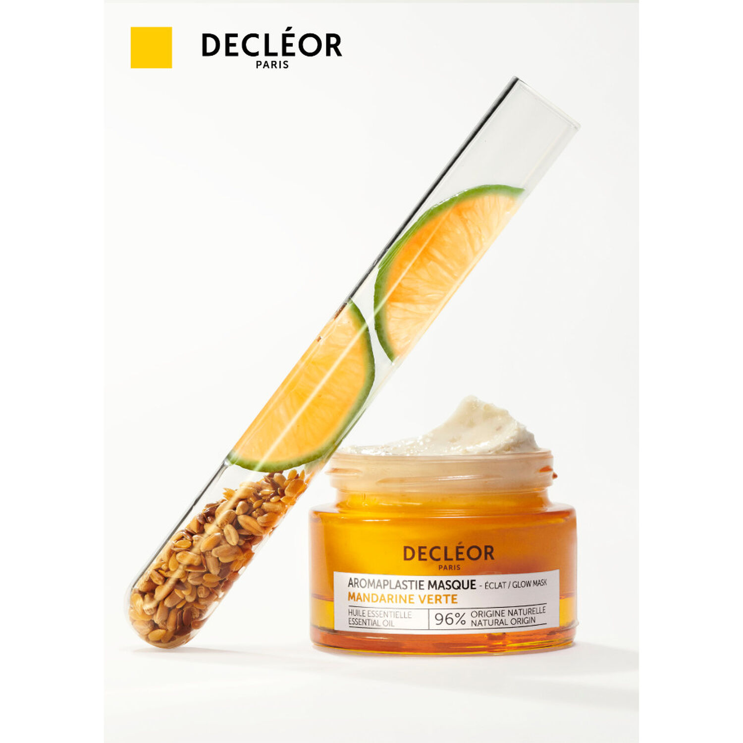Decléor Aromaplastie Mandarine Verte Masque visage éclat peaux ternes et fatiguées 50 ml
