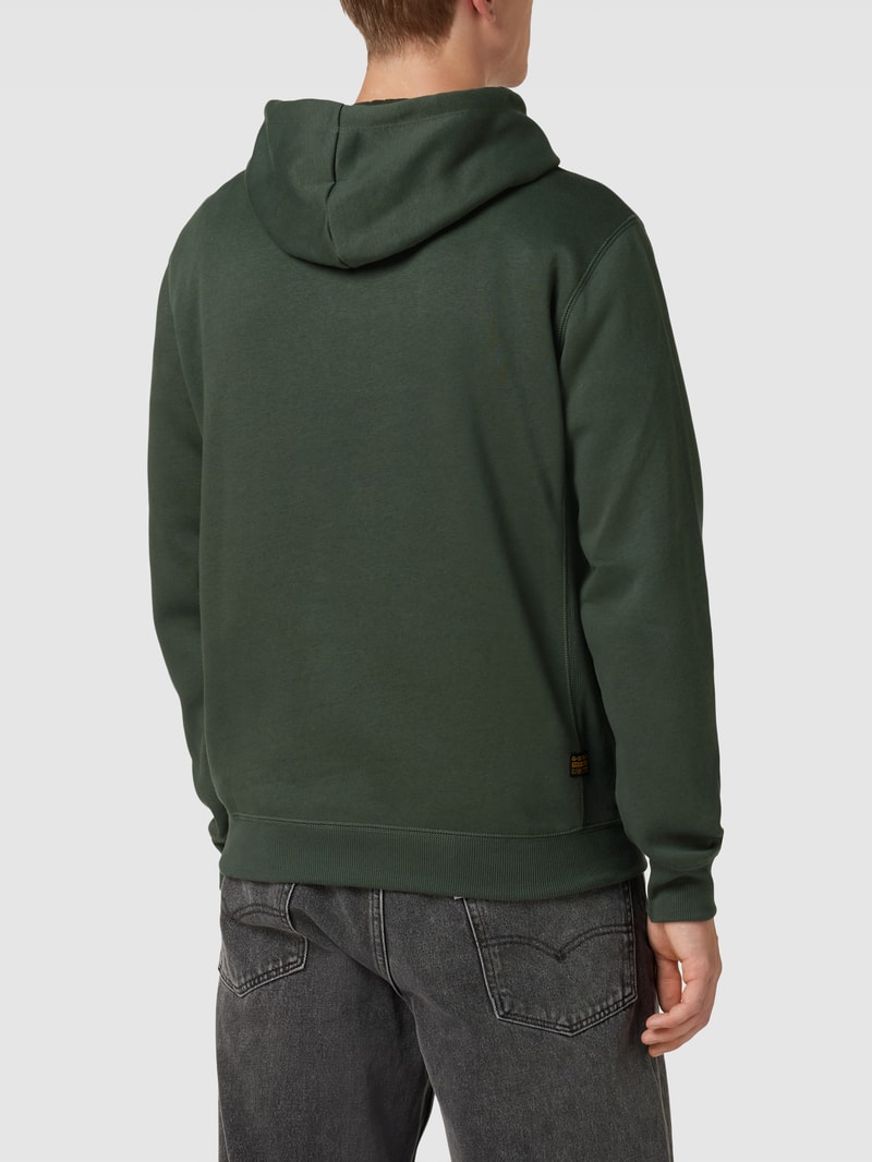 Hoodie mit Känguru-Tasche in olivgrün