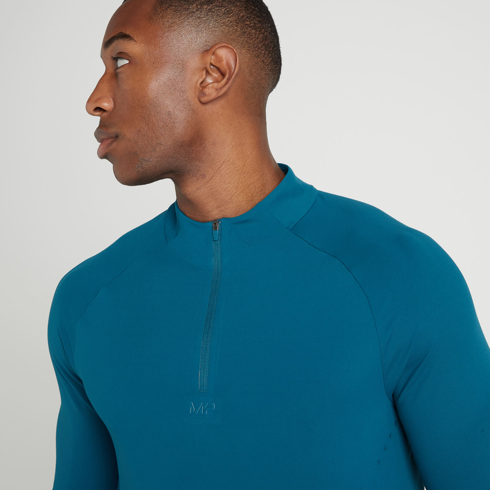 Haut à fermeture éclair ¼ MP Tempo Ultra pour hommes – Bleu sarcelle