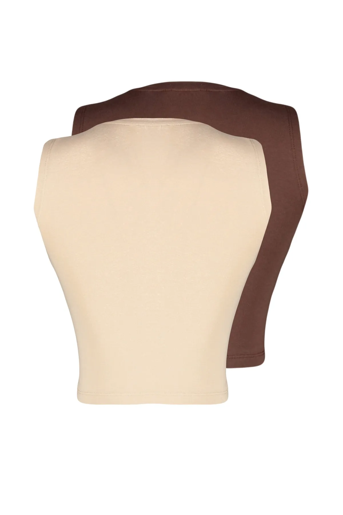 Trendyol Collection  Unterhemd - Braun - Slim Fit