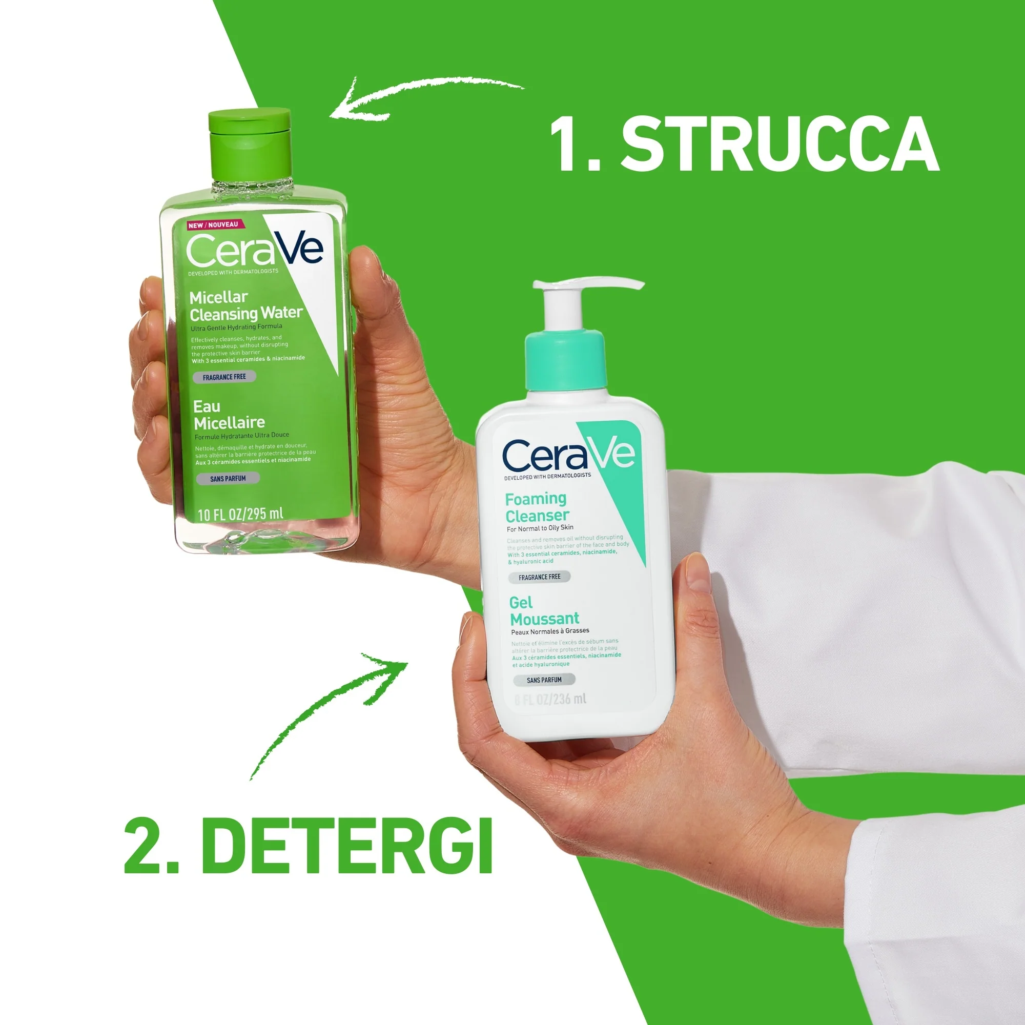Micelarna voda za čišćenje lica s 3 esencijalna ceramida - Voda za čišćenje lica