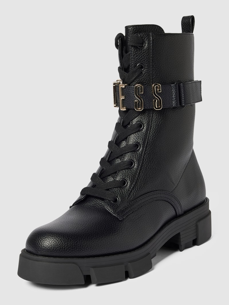 Stiefel mit Schnürverschluss Modell 'MADOX' in schwarz