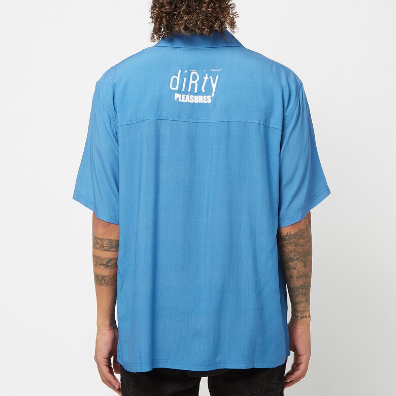 Pleasures Alien Camp Collar Shirt blue