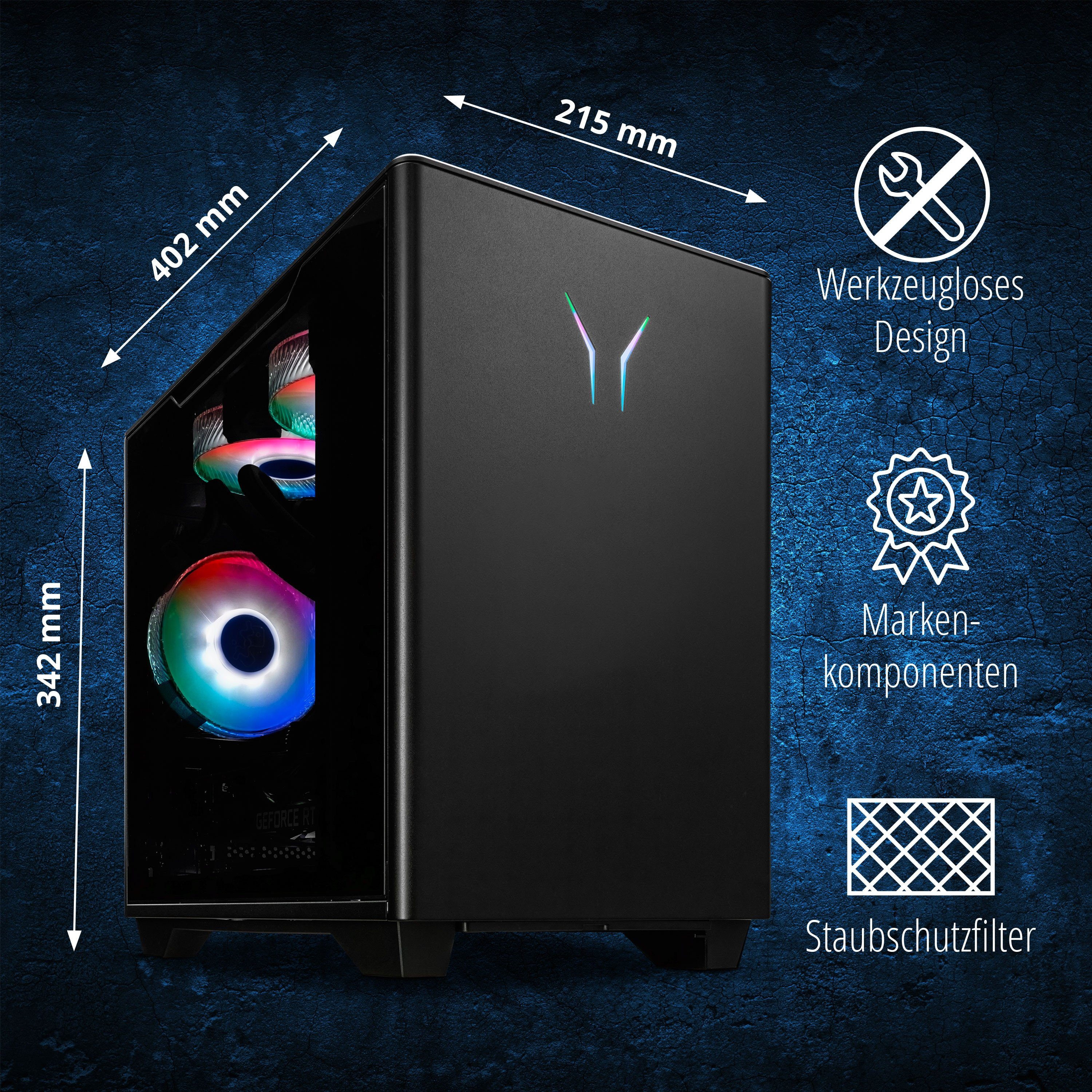 Medion® ERAZER BANDIT P20 Gaming-PC (Intel Core i7 13700, Nvidia GeForce RTX 4060 Ti, 16 GB RAM, 1000 GB SSD, Windows 11 Home, MD34520)