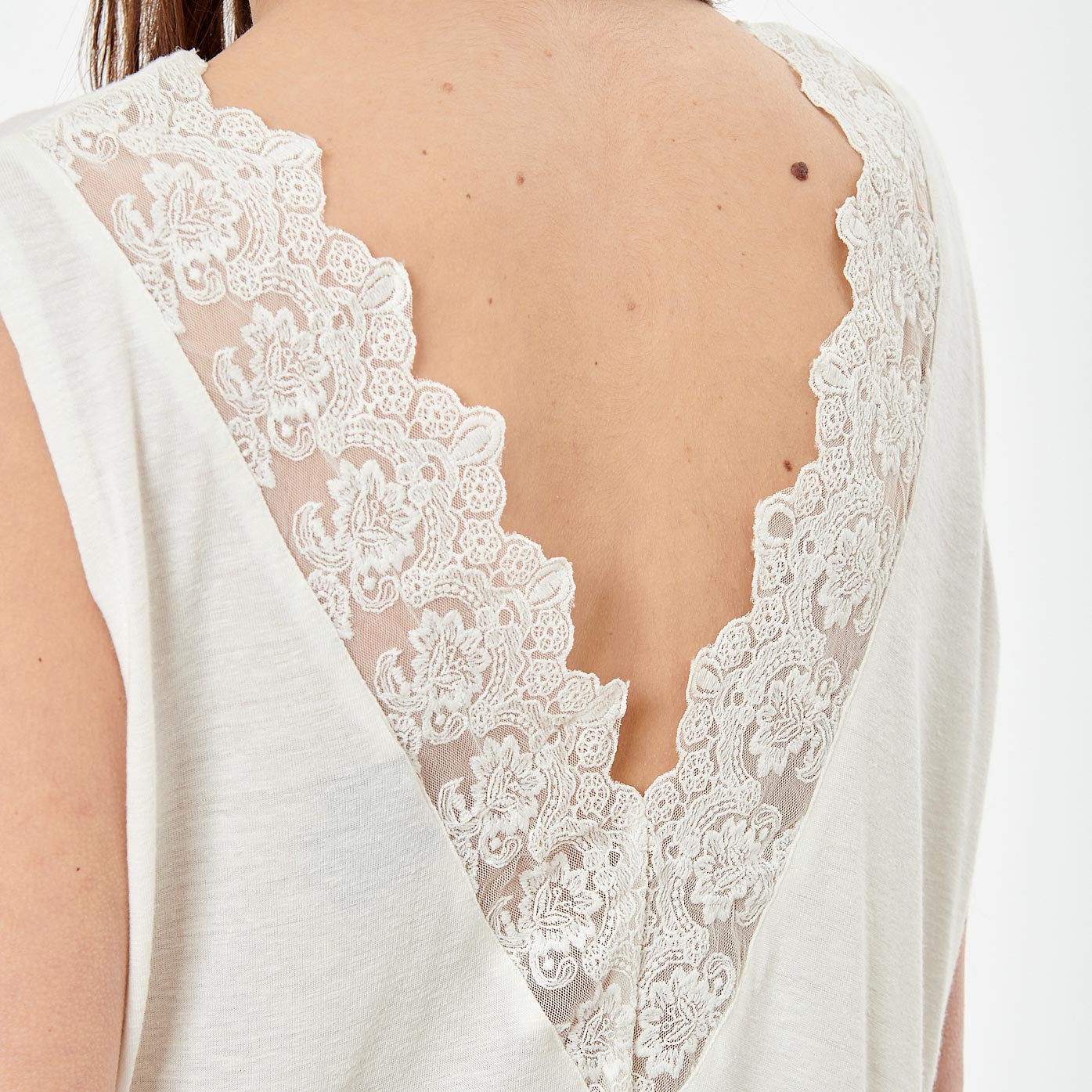 LOANA  Débardeur blanc femme