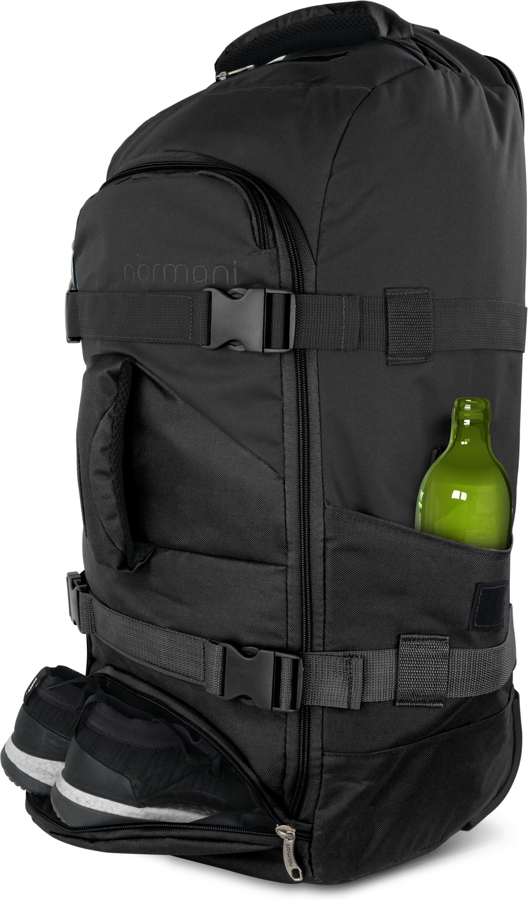 normani Reisetasche Reisetasche mit Rucksackfunktion 60 Liter Melano, Rucksack und Trolley in Einem