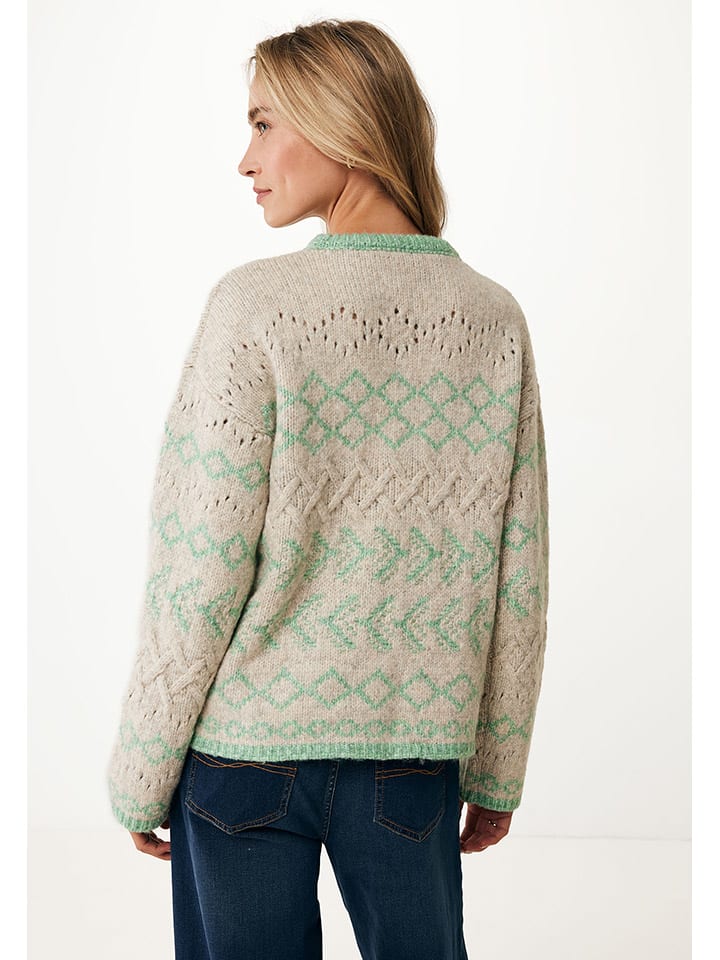 Mexx Pullover in Grün/ Rosa günstig kaufen
